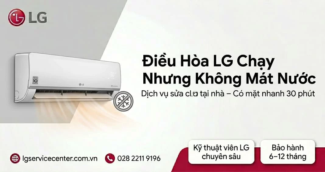 Điều hòa LG chạy nhưng không mát