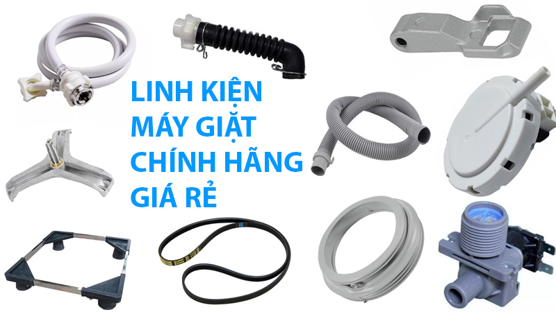 Các linh kiện thường hỏng của máy sấy LG như dây curoa, con lăn, bộ phận làm nóng
