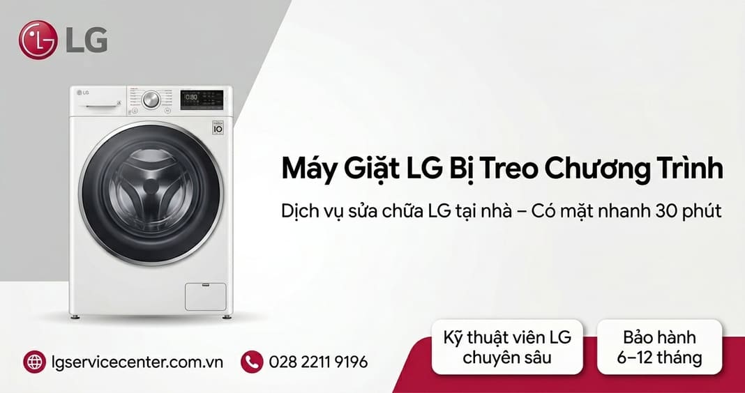 Máy giặt LG bị treo chương trình - Khắc phục chuyên nghiệp 24/7