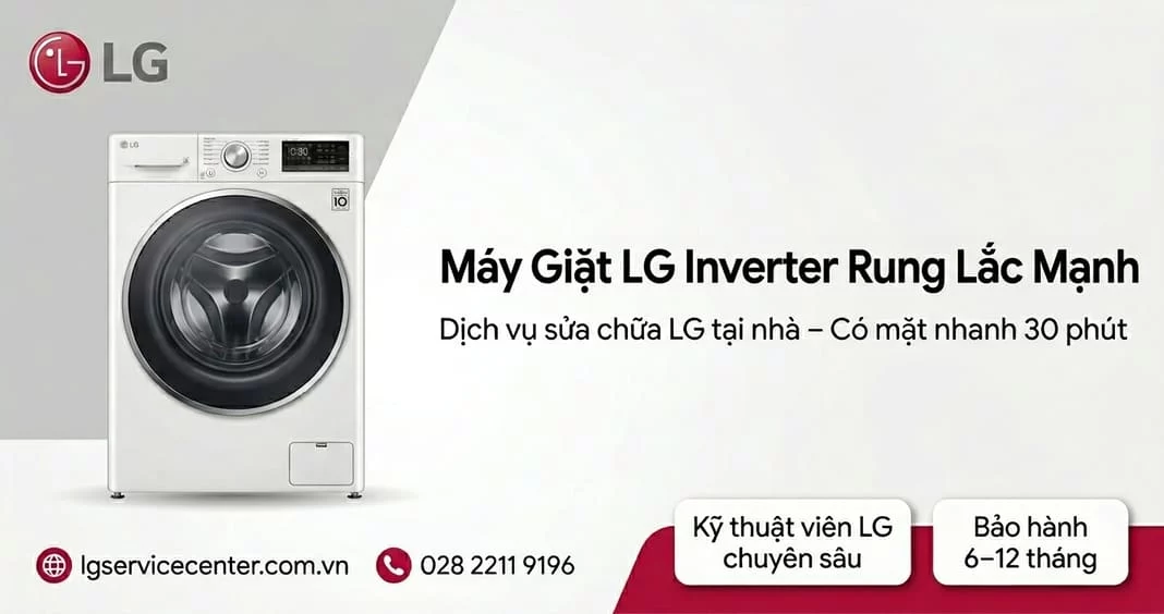 Máy giặt LG Inverter rung lắc mạnh