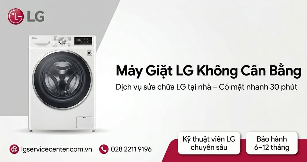 Máy giặt LG không cân bằng - Xử lý uy tín, chuyên nghiệp