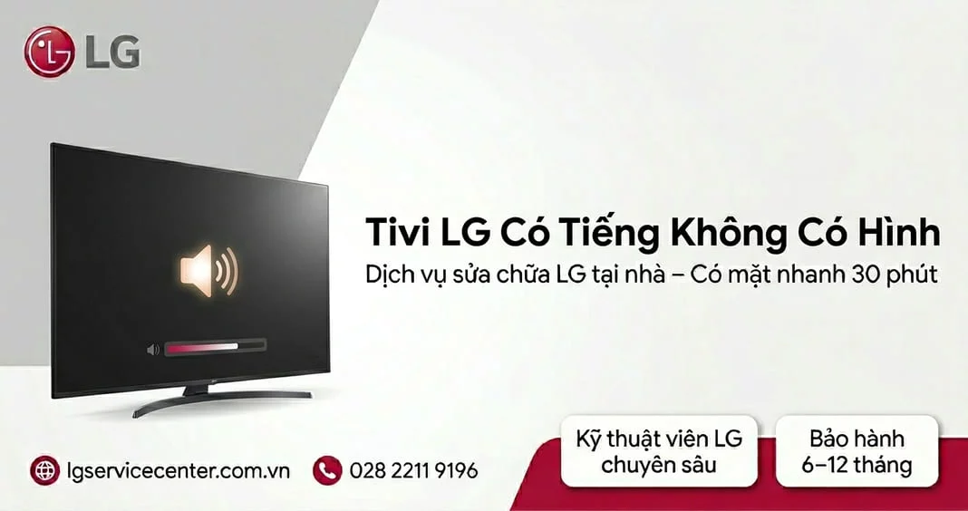 Tivi LG có tiếng không có hình