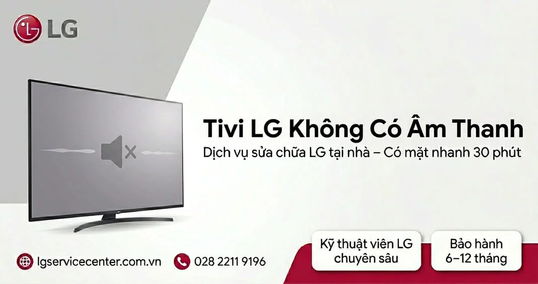 Tivi LG không có âm thanh