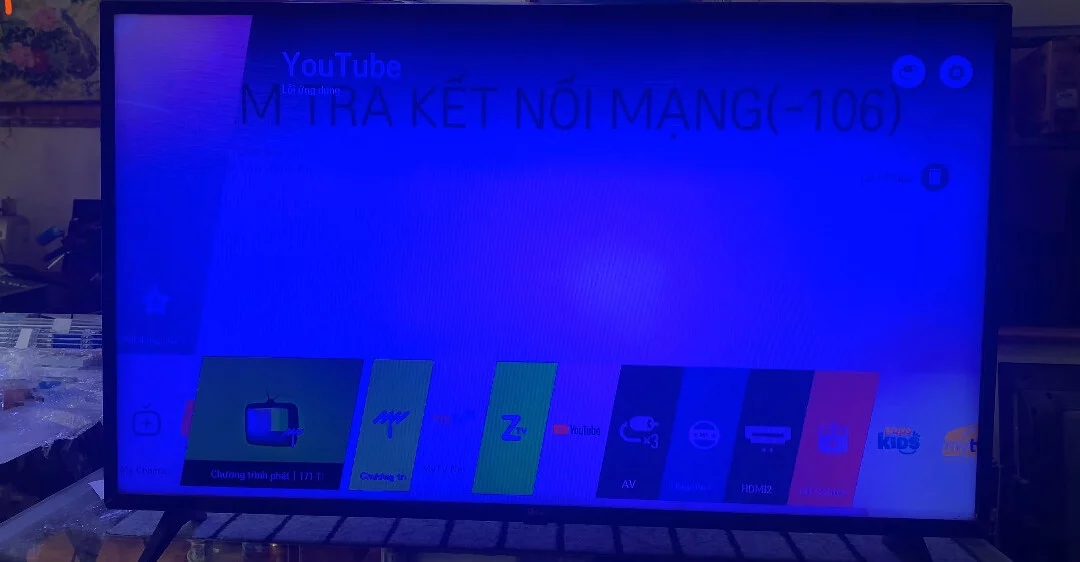 Tivi LG sọc tối