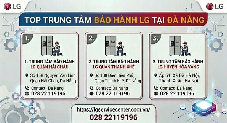 Trung tâm sửa chữa tivi máy giặt LG tận nhà Đà Nẵng