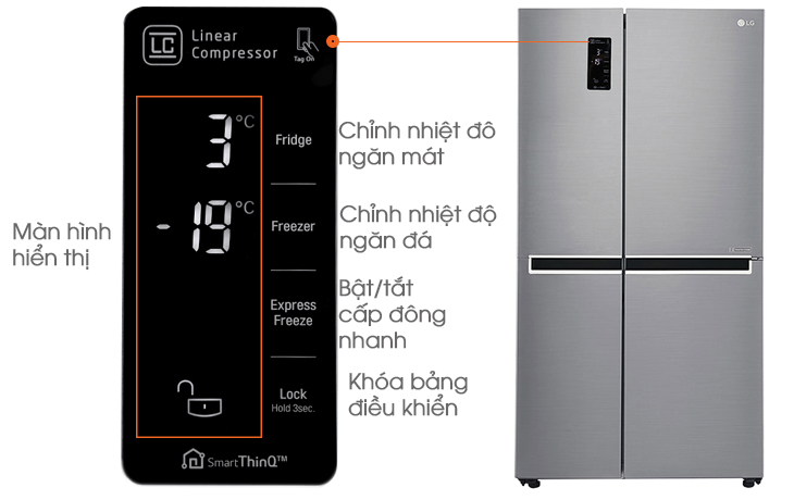 Tủ Lạnh LG Lỗi Bảng Điều Khiển