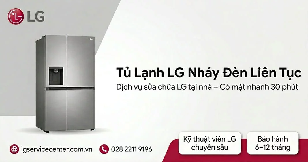 Tủ lạnh LG nháy đèn liên tục