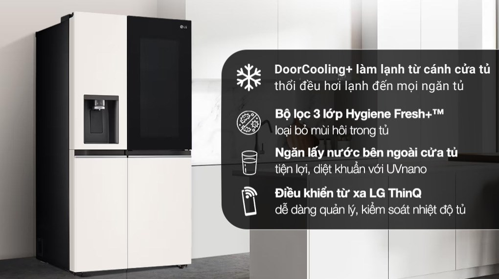 Tủ Lạnh LG Side By Side Không Lạnh Ngăn Mát