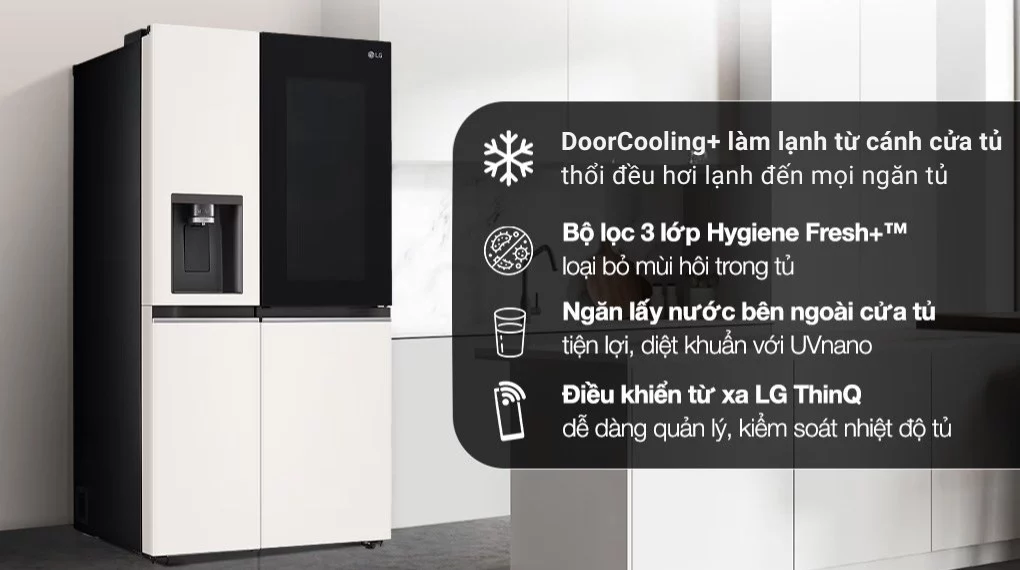 Tủ Lạnh LG Side by Side Không Lạnh Ngăn Mát