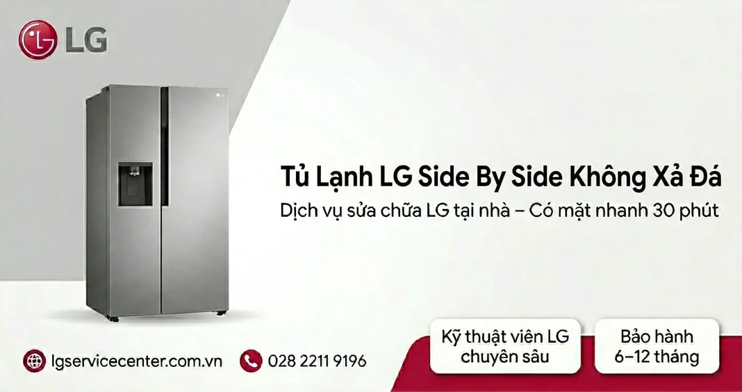 Tủ lạnh LG Side by Side không xả đá